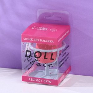 Спонж-капля Doll face на пластиковой подставке для сушки и хранения