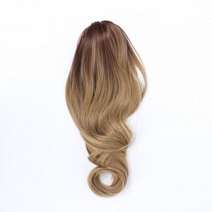 Хвост накладной, волнистый волос, на крабе, 40 см, 150 гр, цвет блонд/каштановый(#SHT12С/SHT85)