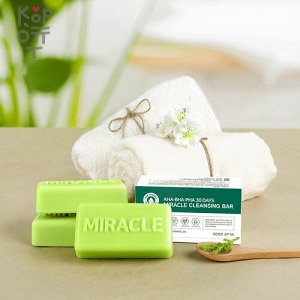 Some By Mi AHA-BHA-PHA 30 Days Miracle Cleansing Bar - Очищающее мыло для проблемной кожи с кислотами 106гр.