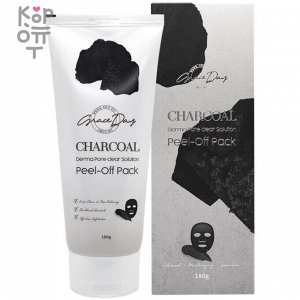 Grace Day Charcoal Derma Pore Clear Solution Peel-Off Pack - Маска-пленка очищающая с углем 180гр.