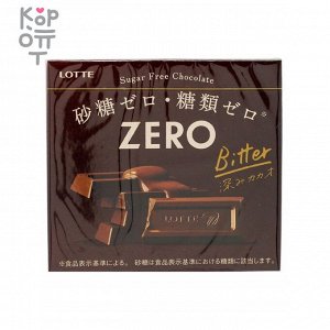 LOTTE Zero Bitter - Шоколад Зеро Биттер горький, без сахара 5шт., 50гр.