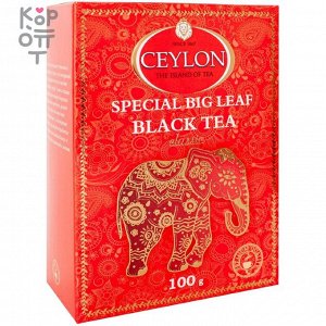 Ceylon Чай черный байховый Цейлон Крупнолистовой "Классический", 100гр.