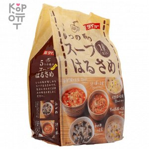 Суп Daisho Харусаме 5 вкусов 10 порций (коричневая пачка), 164,6гр.