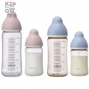 Chu Chu Baby Пластиковая бутылочка для кормления с силиконовой соской (с широким горлышком) 160мл.
