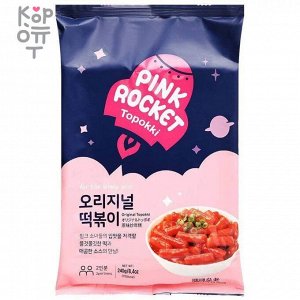 Pink Rocket topokki - Рисовые клецки (Розовая ракета топокки) Стакан на 1 персону, Оригинальный вкус, 120гр.