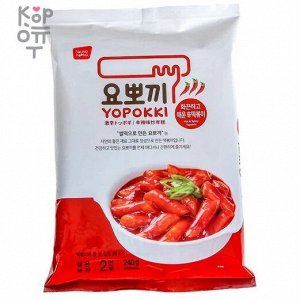 Yopokki Hot and Spicy - Рисовые клецки с острым пряным соусом Стакан на 1 персону, 120гр.