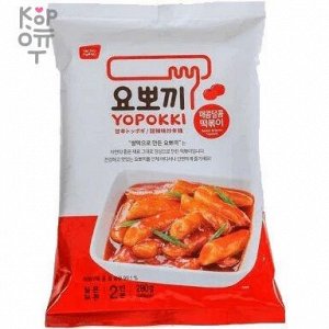 Yopokki Spicy and Sweet - Рисовые клецки с остро-сладким соусом Стакан на 1 персону, 140гр.