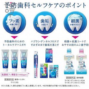 LION Clinica Advantage Smooth Slim Floss Вощеная зубная нить Clinica 40м