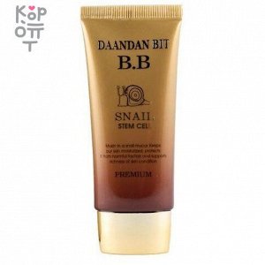 Jigott Daandan Bit Snail B.B. Premium Cream SPF 40 - BB-крем для лица с муцином улитки 50мл.