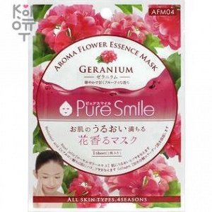 Pure Smile Aroma Flower Восстанавливающая маска для лица с маслом герани, 23 мл.
