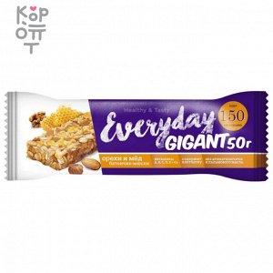 Батончик с орехами и мёдом Everyday Gigant, 50гр.