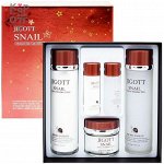 JIGOTT Snail Moisture Skin Care 3set с экстрактом муцина улитки (тонер, лосьон, крем)