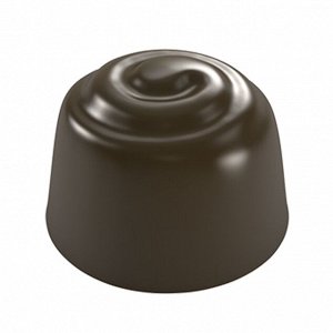 Форма для шоколада «Завиток» №133 поликарбонатная, 21 ячейка, Implast, Турция