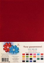 Фетр мягкий декоративный &quot;Рукоделие&quot; 180г, 2 мм (темно-красный)