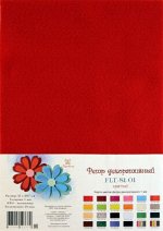 Фетр мягкий декоративный &quot;Рукоделие&quot; 180г, 1 мм (красный)