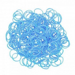 Резиночки для плетения браслетов RAINBOW LOOM Блестящий голубой