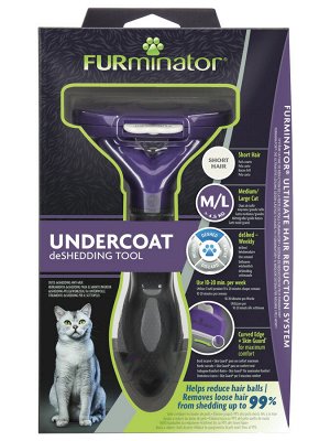 Фурминатор FURminator M/L для больших кошек c короткой шерстью