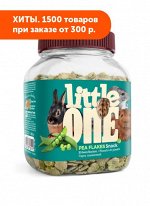 Little One Лакомство для грызунов Плющенный горох 230гр АКЦИЯ!