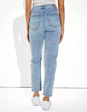 American Eagle AE Ripped Highest Waist Mom Jean