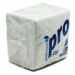 Салфетки бумажные 24x24 см белые 1-слойные 100 штук в упаковке