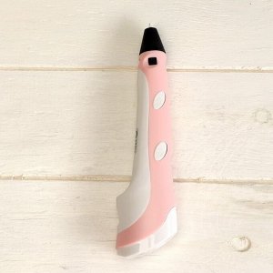 Комплект 3Д ручка с дисплеем розовая + пластик ABS 20 цветов по 10 метров