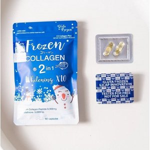 Тайский коллаген Gluta Frozen collagen 2 in 1 60 caps.