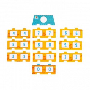 IQ-ZABIAKA Развивающий набор «Числовой домик», счётные палочки, состав числа