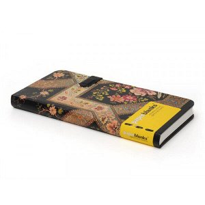 Алфавитная книга Paperblanks Filigree Floral Ebony Slim 90*180 мм, 128 стр PB2198-8 (1/64) арт. PB2198-8
