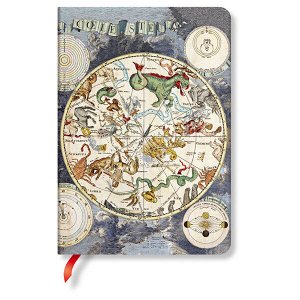 Записная книжка Paperblanks Early Cartography Celestial Planisphere Midi лин. 120*170 мм, 176 стр PB5296-8 (1/60) арт. PB5296-8