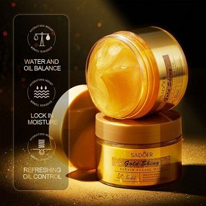 SADOER, Восстанавливающая маска для лица Gold Shiny Repair Facial Mask, 120 г