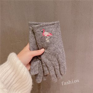 Женские зимние перчатки без пальцев с сенсорным экраном