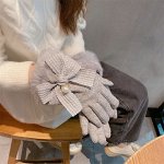 Женские перчатки с сенсорным экраном