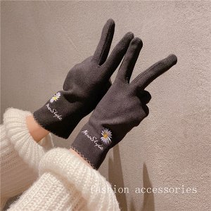 Женские тонкие зимние перчатки с сенсорным экраном