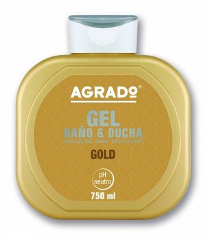 AGRADO гель для ванн и душа "Gold" увлажняющий 750мл