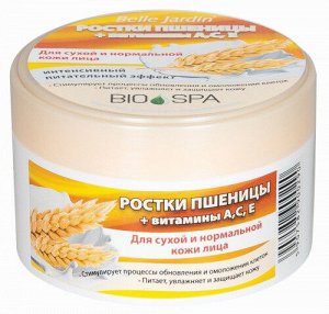 B.J.Bio Spa Крем  200мл. с ростками пшеницы + витамины А,С, Е  для лица в банке