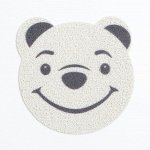 Коврик 2-в-1 под миску/туалет для животных &quot;Мишка&quot;, 30 х 30 см, белый
