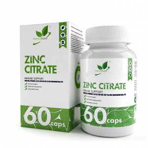 NaturalSupp Цинк цитрат Zinc Citrate 25 мг, 60 капс.