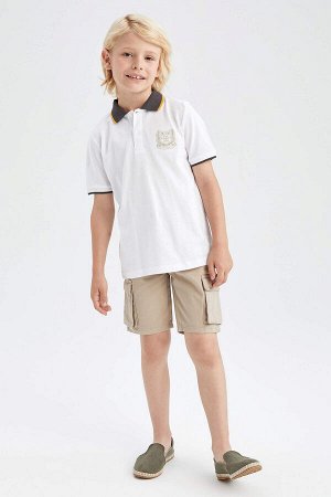 Boy Basic Бермуды из габардина с карманом-карго