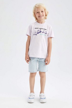 Джинсовые шорты-бермуды для мальчиков