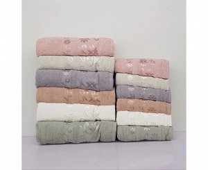 Набор полотенец 6 шт разного цвета