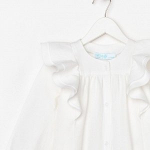 Рубашка для девочки KAFTAN, размер 38 (146-152), цвет белый