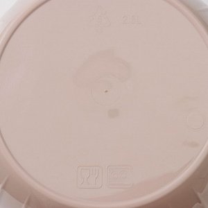 Салатник с крышкой Giaretti Fiesta, 2.8 л, пластик, МИКС