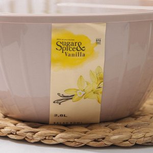 Салатник с крышкой Giaretti Fiesta, 2.8 л, пластик, МИКС