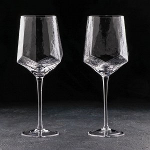 Набор бокалов для вина Magistro «Дарио», 500 мл, 7,3?25 см, 2 шт, цвет прозрачный