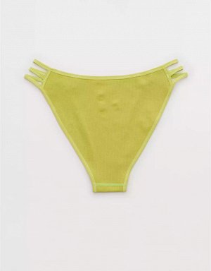 Aerie Seamless Strappy High Cut Bikini Underwear