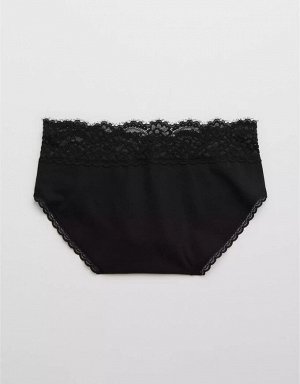 Aerie Cotton Eyelash Lace Boybrief Underwear