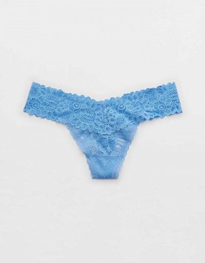 Aerie Seaside Lace Thong Underwear