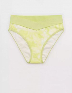 Aerie Cotton Crossover High Waisted Mom Underwear