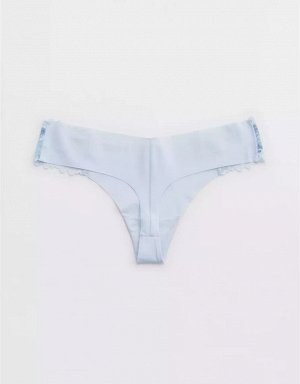 Aerie No Show Sunkissed Lace Thong Underwear