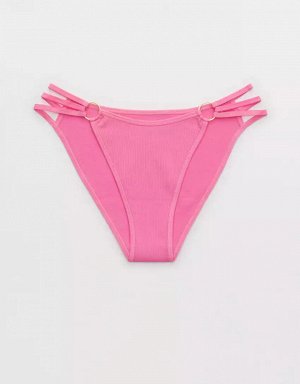 Aerie Seamless Strappy High Cut Bikini Underwear